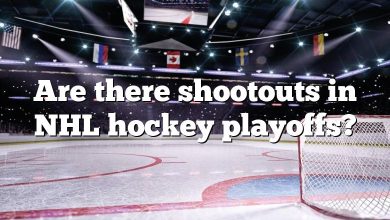 Are there shootouts in NHL hockey playoffs?