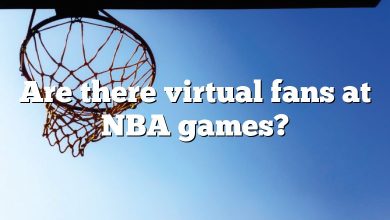 Are there virtual fans at NBA games?