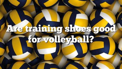 Are training shoes good for volleyball?