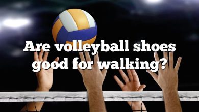 Are volleyball shoes good for walking?