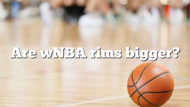 Are wNBA rims bigger?