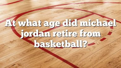 At what age did michael jordan retire from basketball?