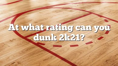 At what rating can you dunk 2k21?