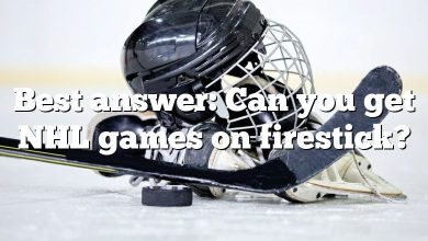 Best answer: Can you get NHL games on firestick?
