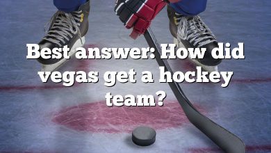 Best answer: How did vegas get a hockey team?