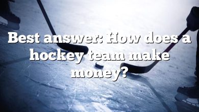 Best answer: How does a hockey team make money?