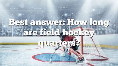 Best answer: How long are field hockey quarters?