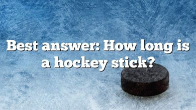 Best answer: How long is a hockey stick?