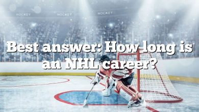 Best answer: How long is an NHL career?