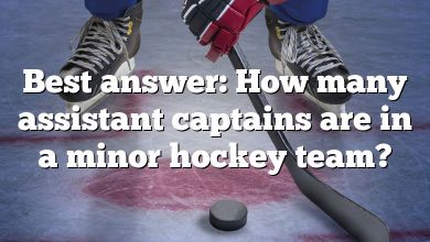 Best answer: How many assistant captains are in a minor hockey team?