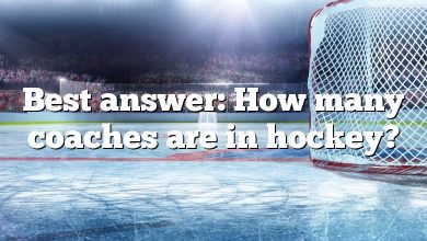 Best answer: How many coaches are in hockey?