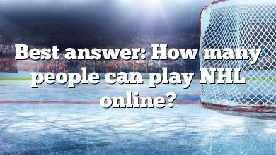 Best answer: How many people can play NHL online?