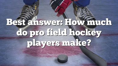 Best answer: How much do pro field hockey players make?