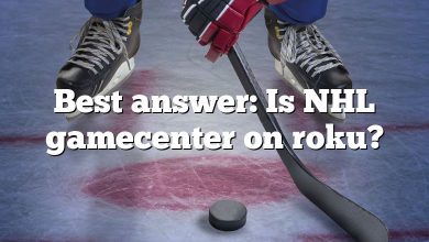 Best answer: Is NHL gamecenter on roku?