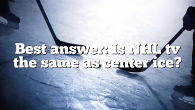 Best answer: Is NHL tv the same as center ice?