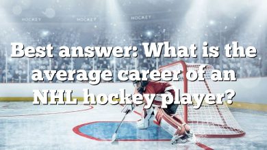Best answer: What is the average career of an NHL hockey player?