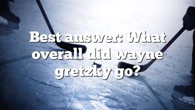 Best answer: What overall did wayne gretzky go?
