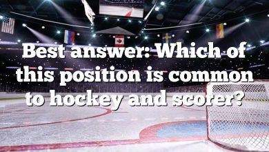 Best answer: Which of this position is common to hockey and scorer?