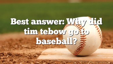 Best answer: Why did tim tebow go to baseball?