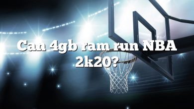 Can 4gb ram run NBA 2k20?