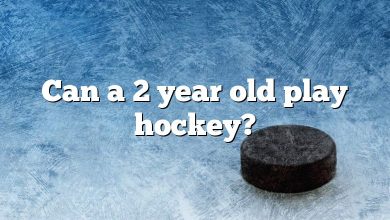 Can a 2 year old play hockey?