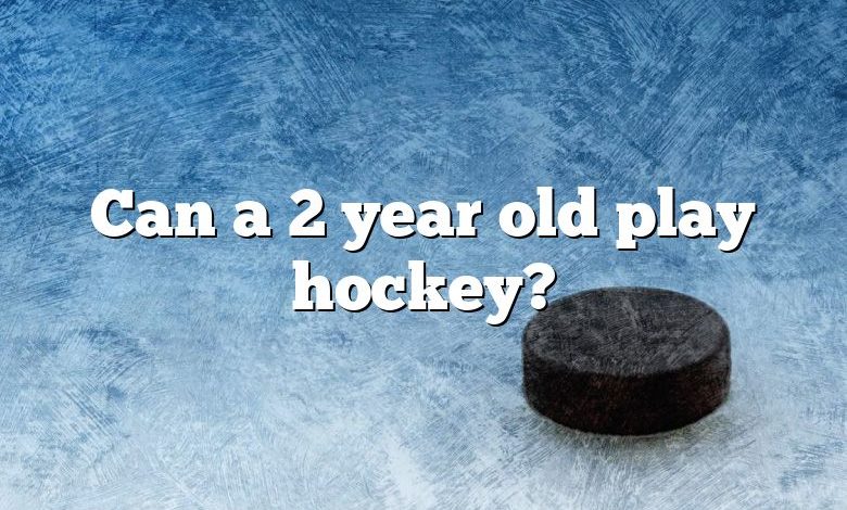 Can a 2 year old play hockey?