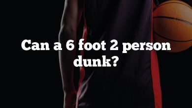 Can a 6 foot 2 person dunk?