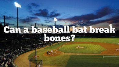 Can a baseball bat break bones?