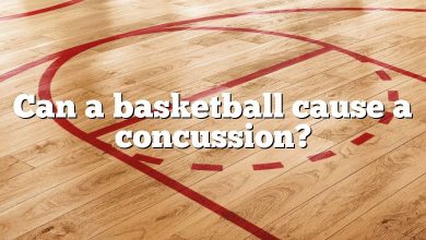 Can a basketball cause a concussion?