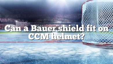 Can a Bauer shield fit on CCM helmet?