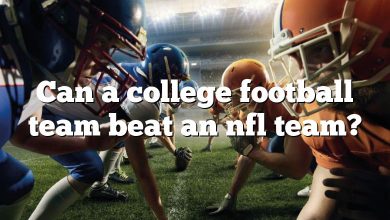 Can a college football team beat an nfl team?