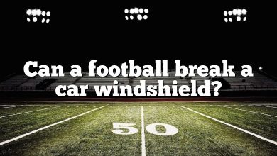Can a football break a car windshield?