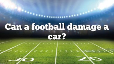 Can a football damage a car?