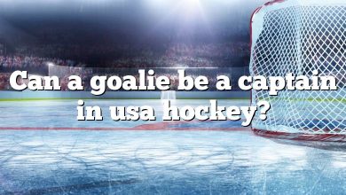 Can a goalie be a captain in usa hockey?