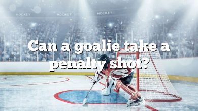 Can a goalie take a penalty shot?