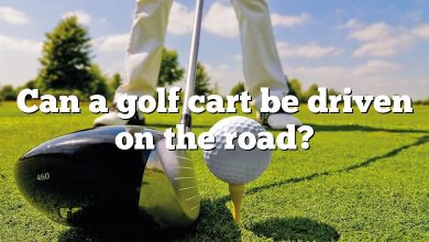 Can a golf cart be driven on the road?