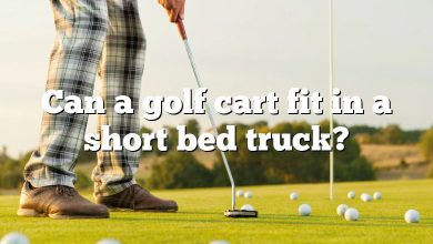 Can a golf cart fit in a short bed truck?