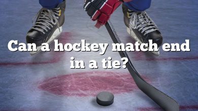 Can a hockey match end in a tie?