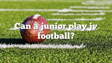 Can a junior play jv football?