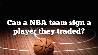 Can a NBA team sign a player they traded?