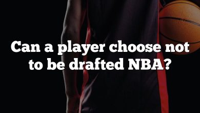 Can a player choose not to be drafted NBA?