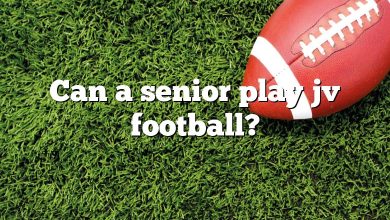 Can a senior play jv football?