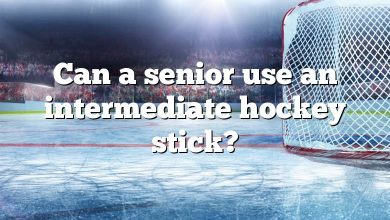 Can a senior use an intermediate hockey stick?