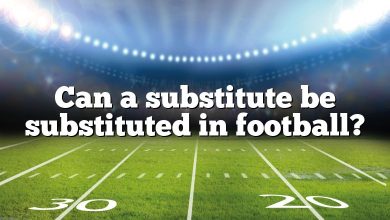 Can a substitute be substituted in football?