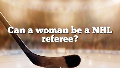 Can a woman be a NHL referee?