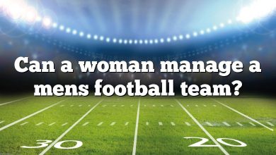 Can a woman manage a mens football team?