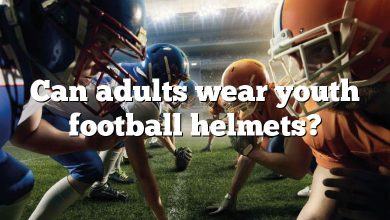 Can adults wear youth football helmets?
