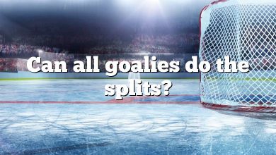 Can all goalies do the splits?