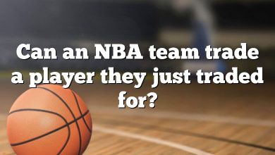 Can an NBA team trade a player they just traded for?