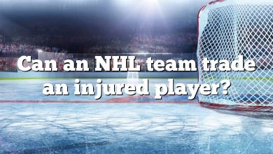 Can an NHL team trade an injured player?